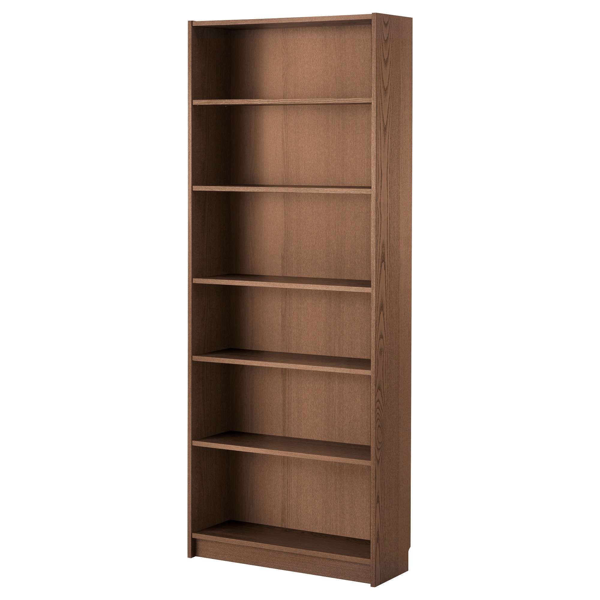 Billy Bookcase Tall And Wide Brown Ash Veneer Conner Furniture